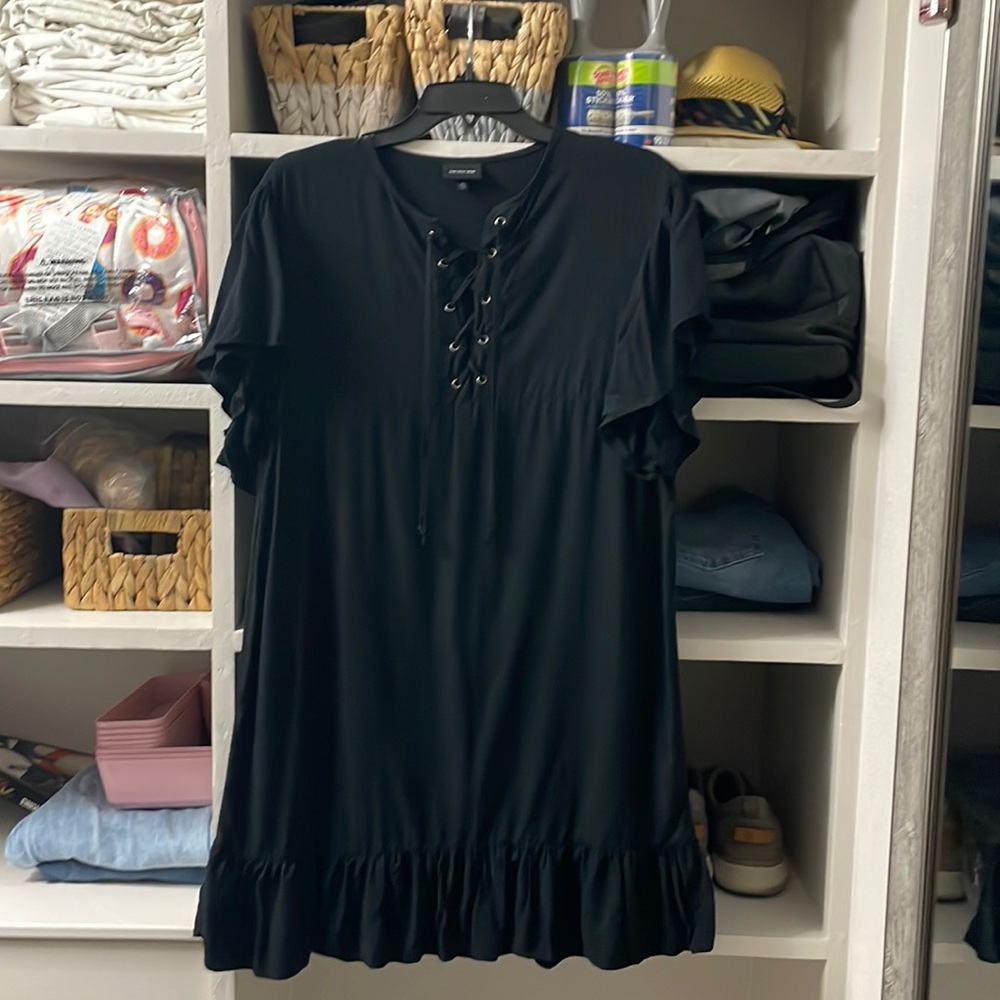 WHO WHAT WEAR BLACK XS DRESS
